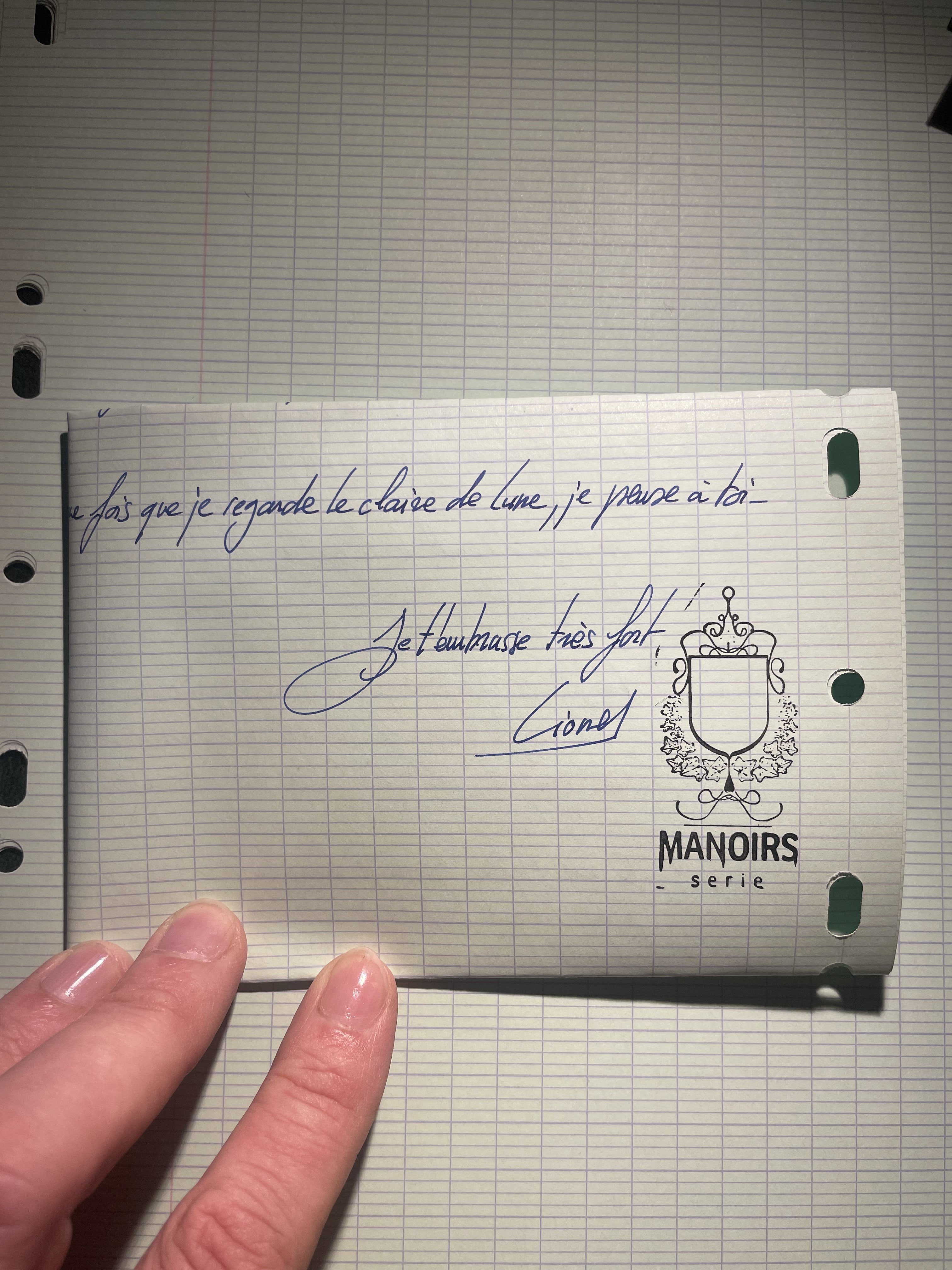 Lionel Perbet - Lettre