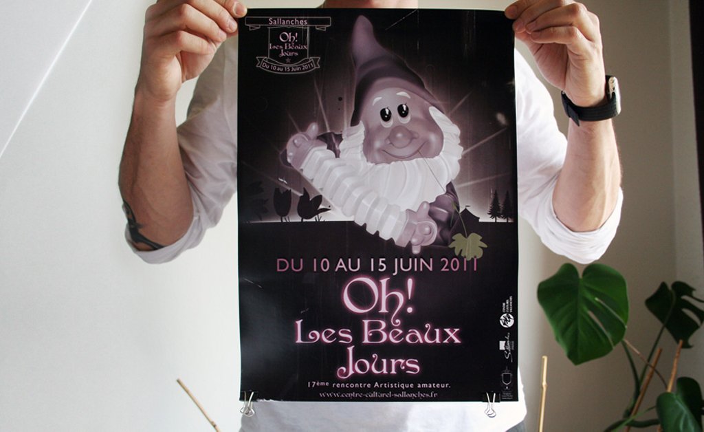 Lionel Perbet - Affiche oh les Beaux Jours Sallanches